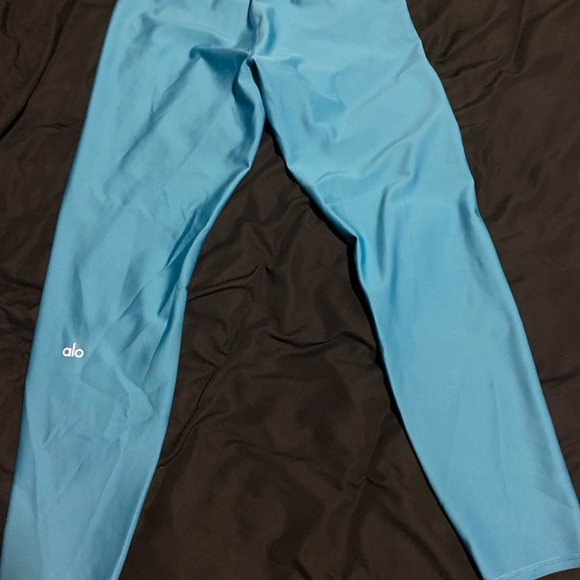 ALO YOGA • “Blue Splash” 7/8 High-Waist Airlift Legging - Large - Picture 3 of 8